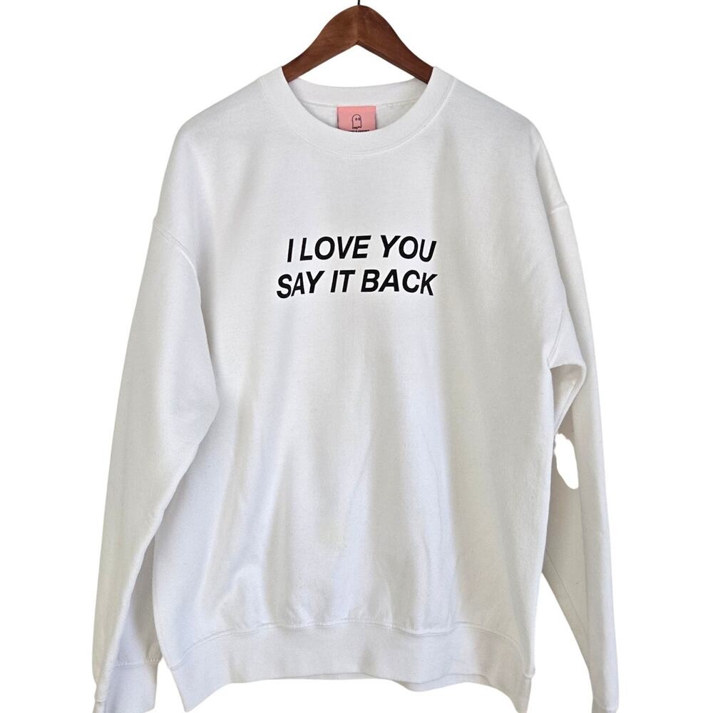 Minimalist Cozy Loungewear Y2K Influencer Streetwear Lonely Ghost Crewneck L